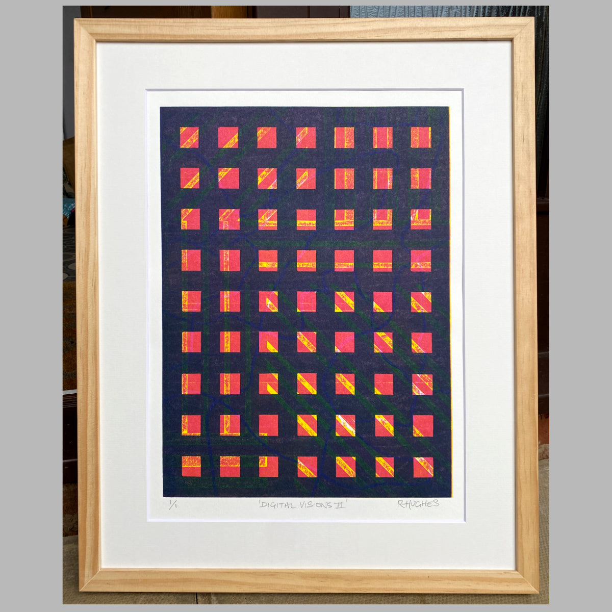 'Digital Visions II' - Unique Abstract Monoprint