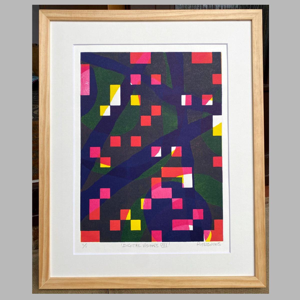 'Digital Visions VIII' - Unique Abstract Monoprint