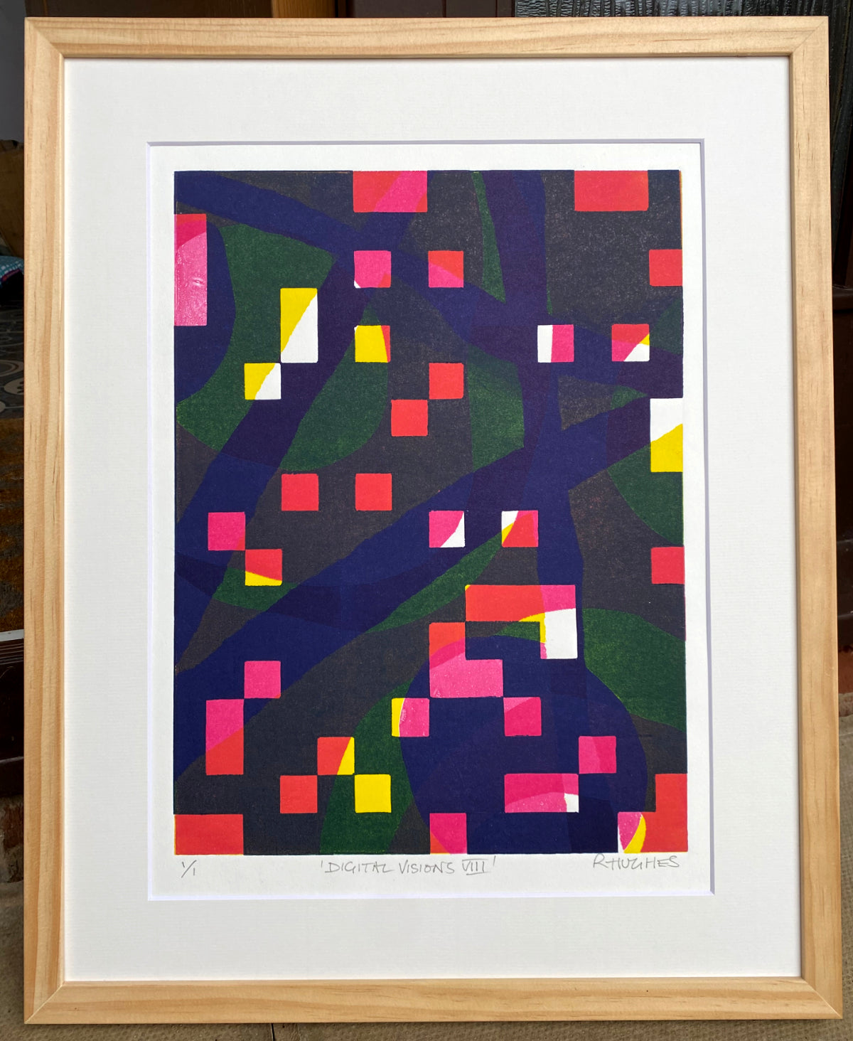 'Digital Visions VIII' - Unique Abstract Monoprint