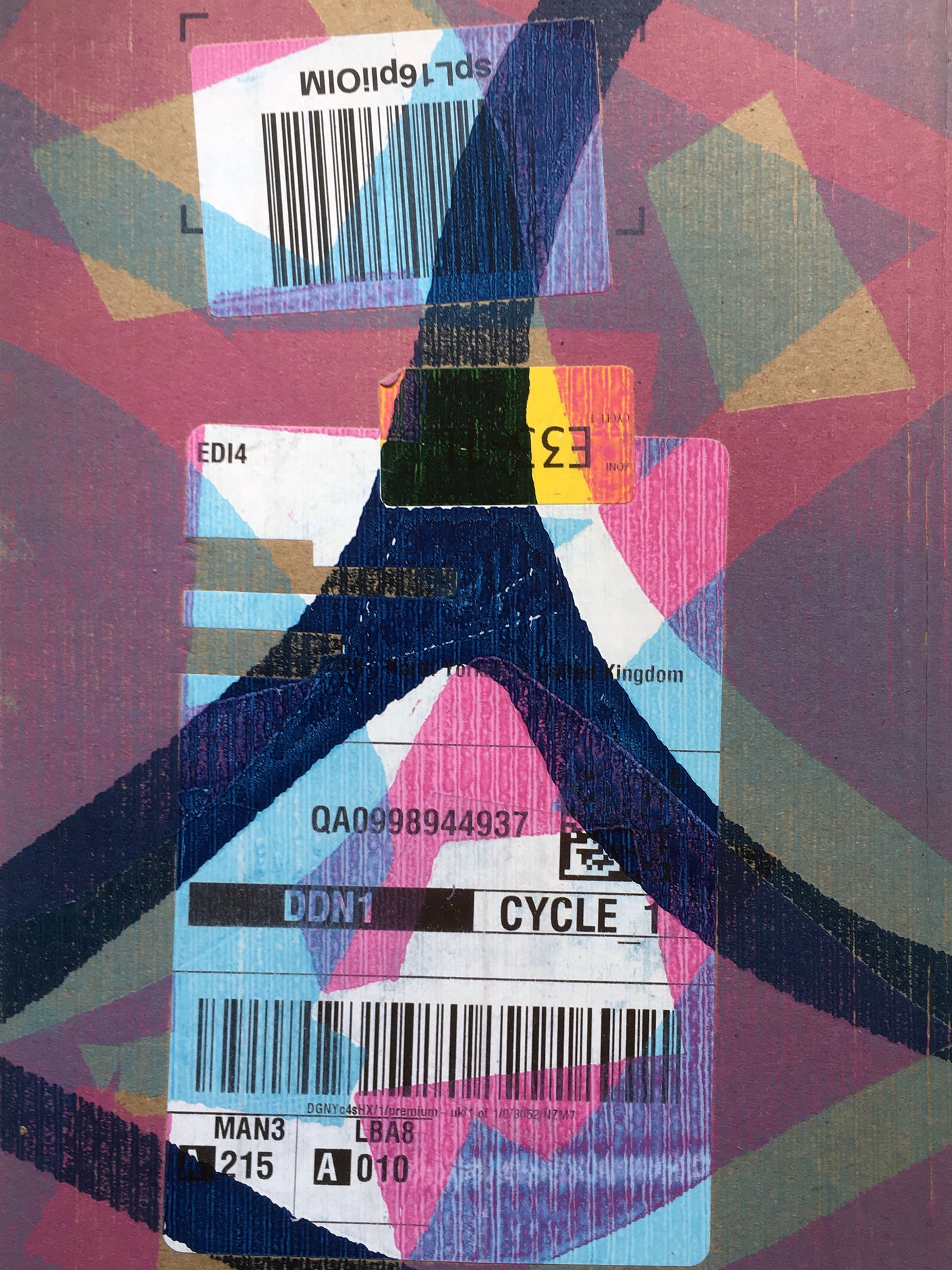 'Systems of Addiction 20' - Handmade Monoprint