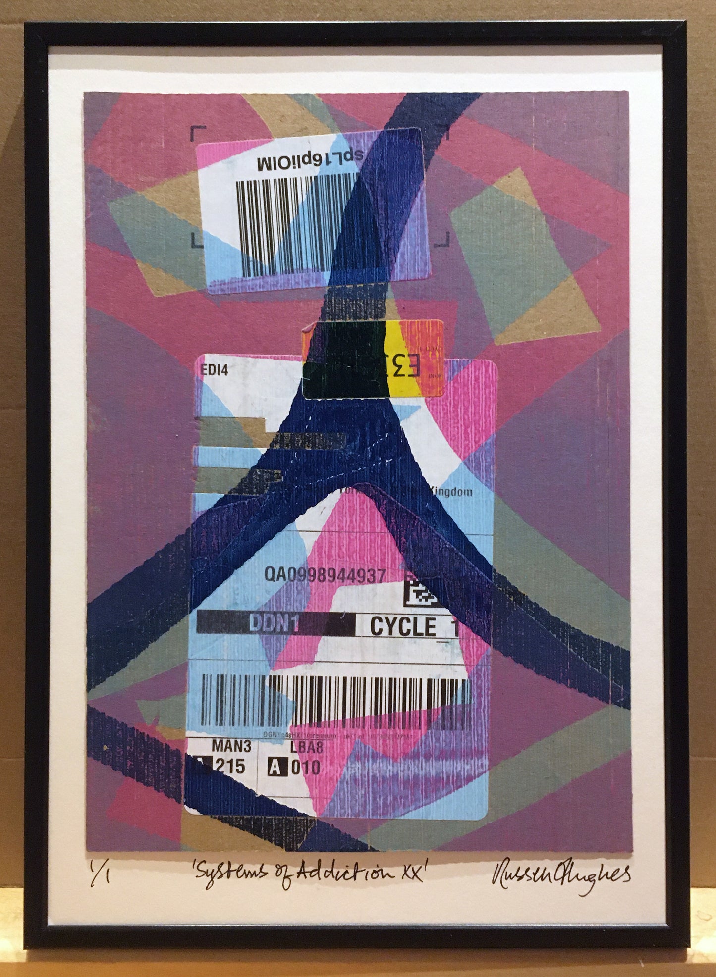 'Systems of Addiction 20' - Handmade Monoprint
