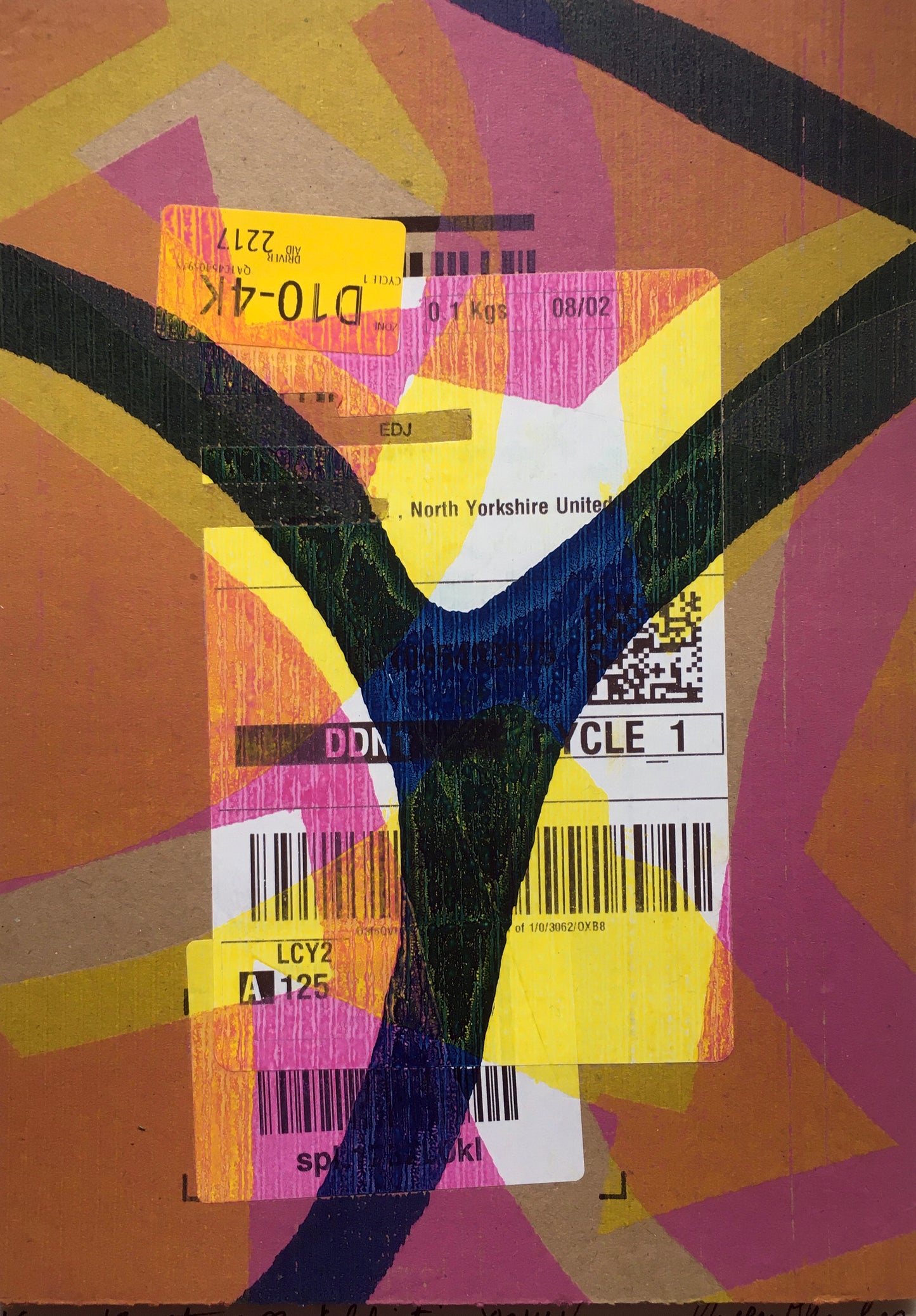 'Systems of Addiction 28' - Handmade Monoprint