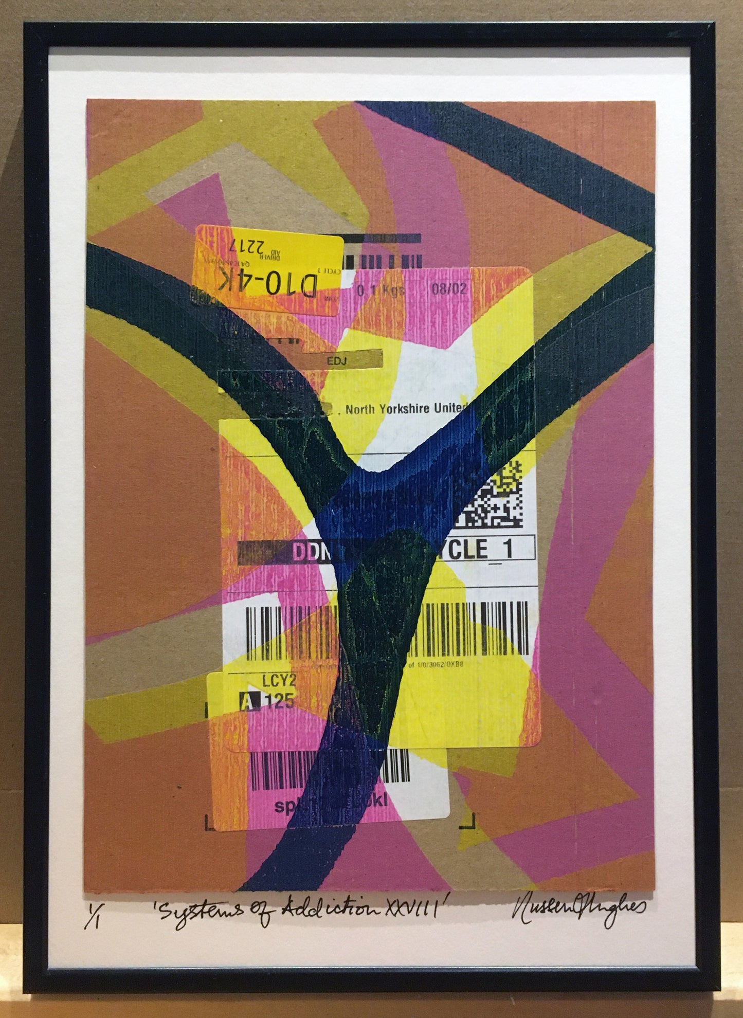 'Systems of Addiction 28' - Handmade Monoprint