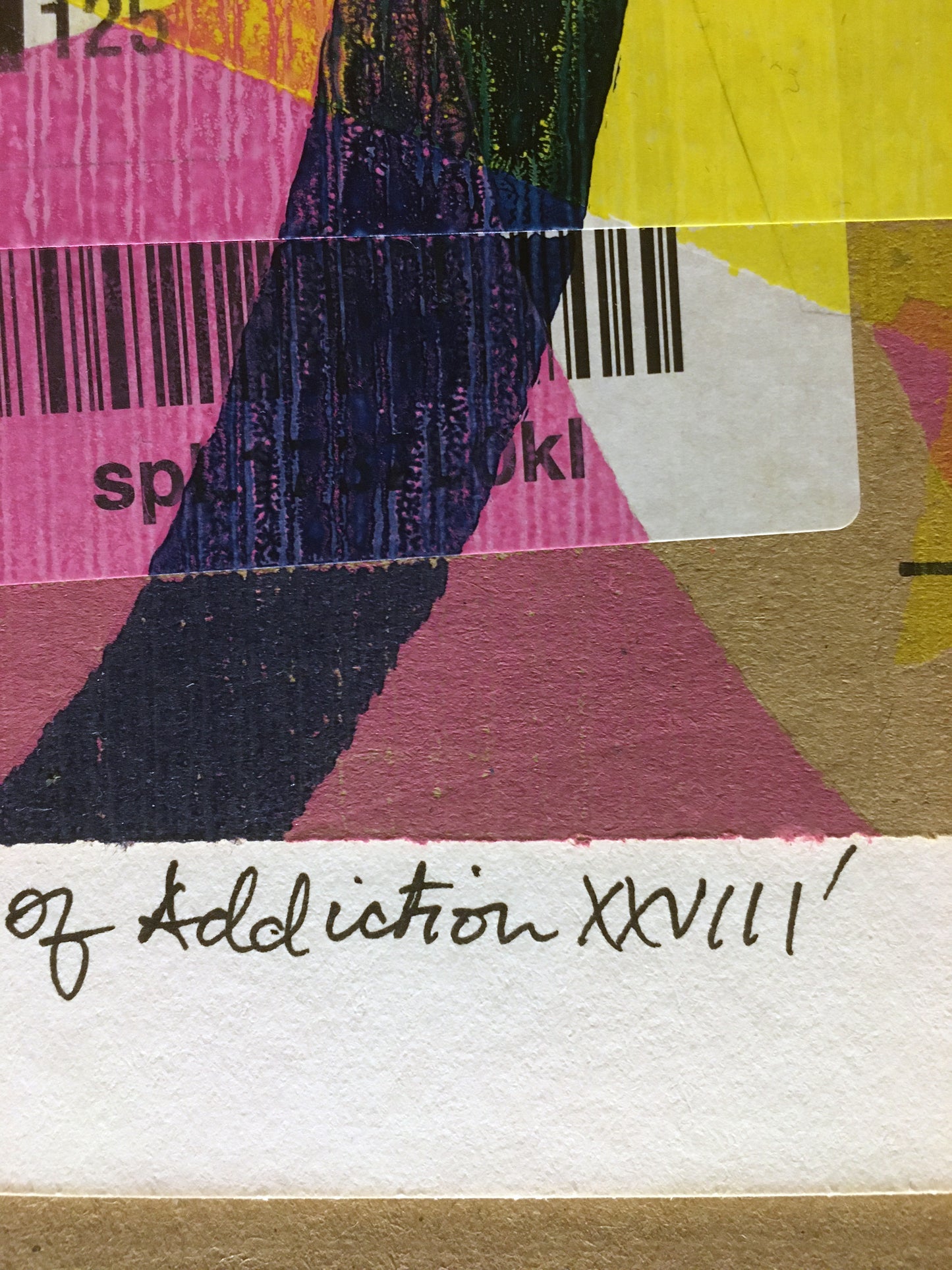 'Systems of Addiction 28' - Handmade Monoprint