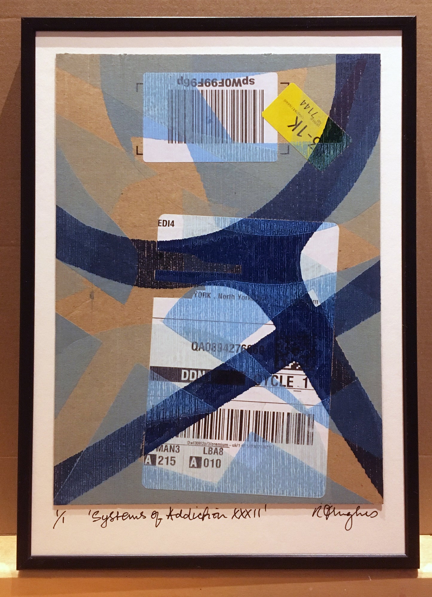 'Systems of Addiction 32' - Handmade Monoprint
