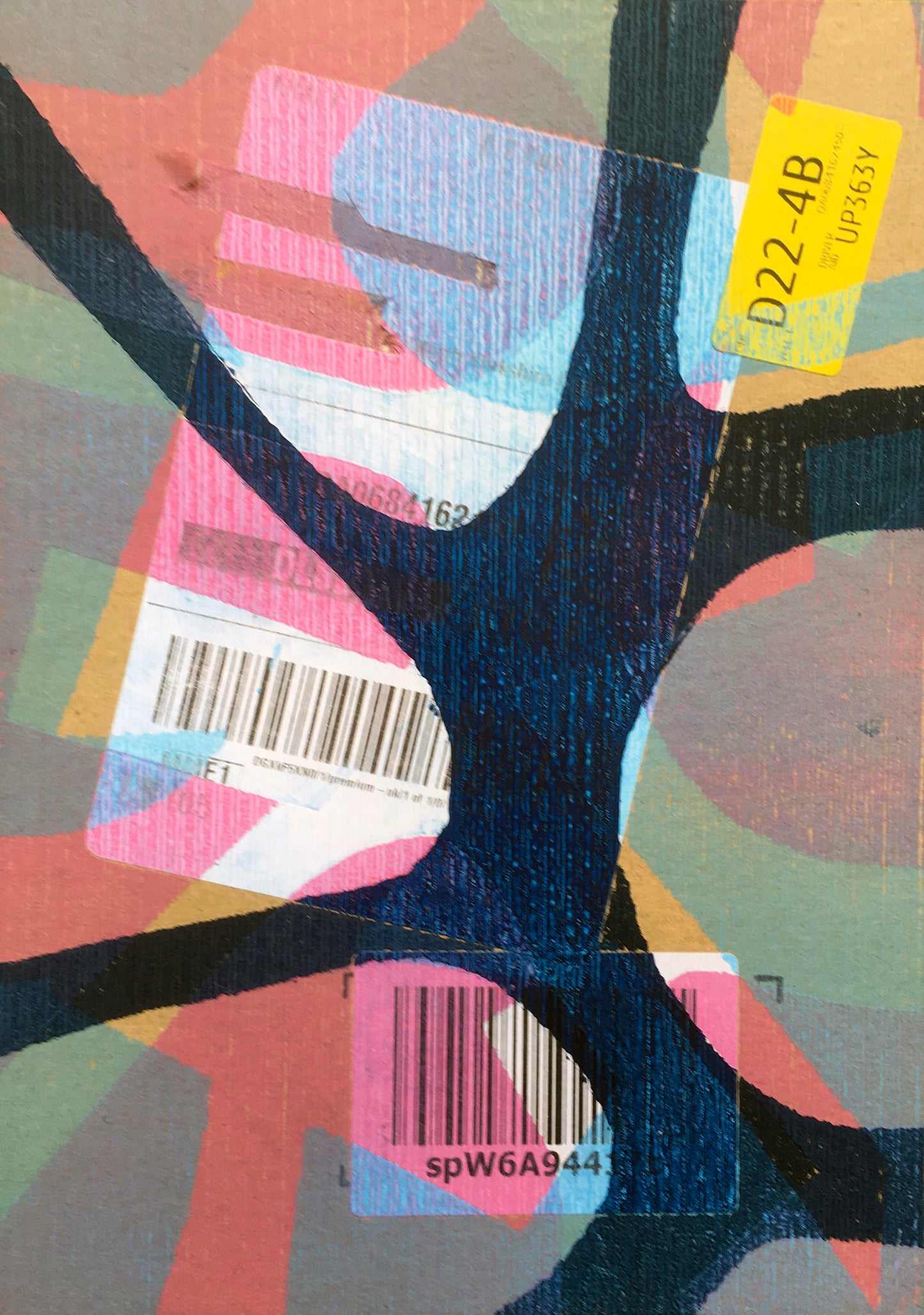 'Systems of Addiction 35' - Handmade Monoprint