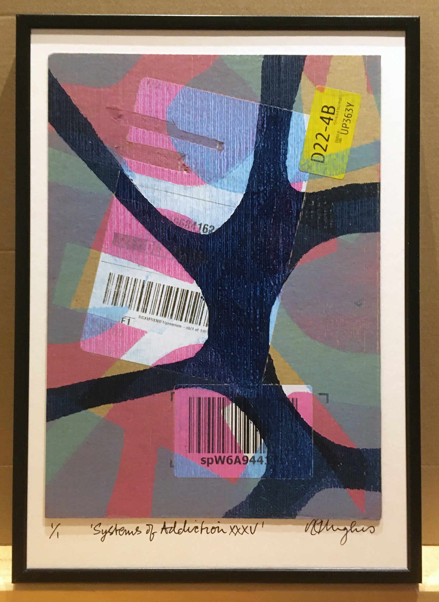 'Systems of Addiction 35' - Handmade Monoprint
