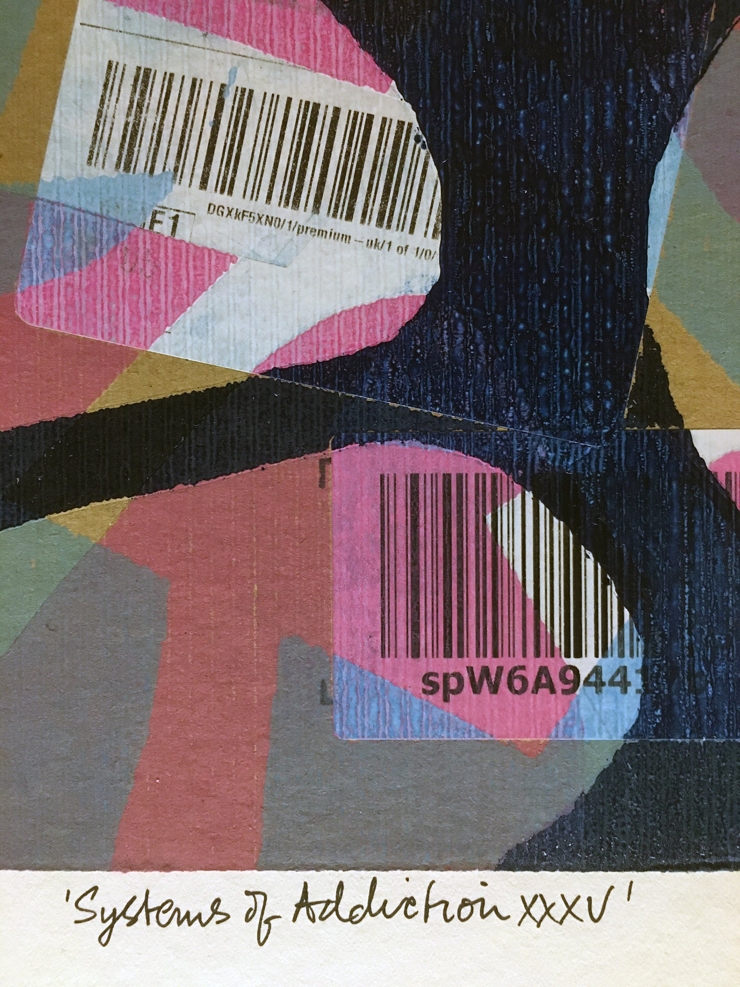 'Systems of Addiction 35' - Handmade Monoprint