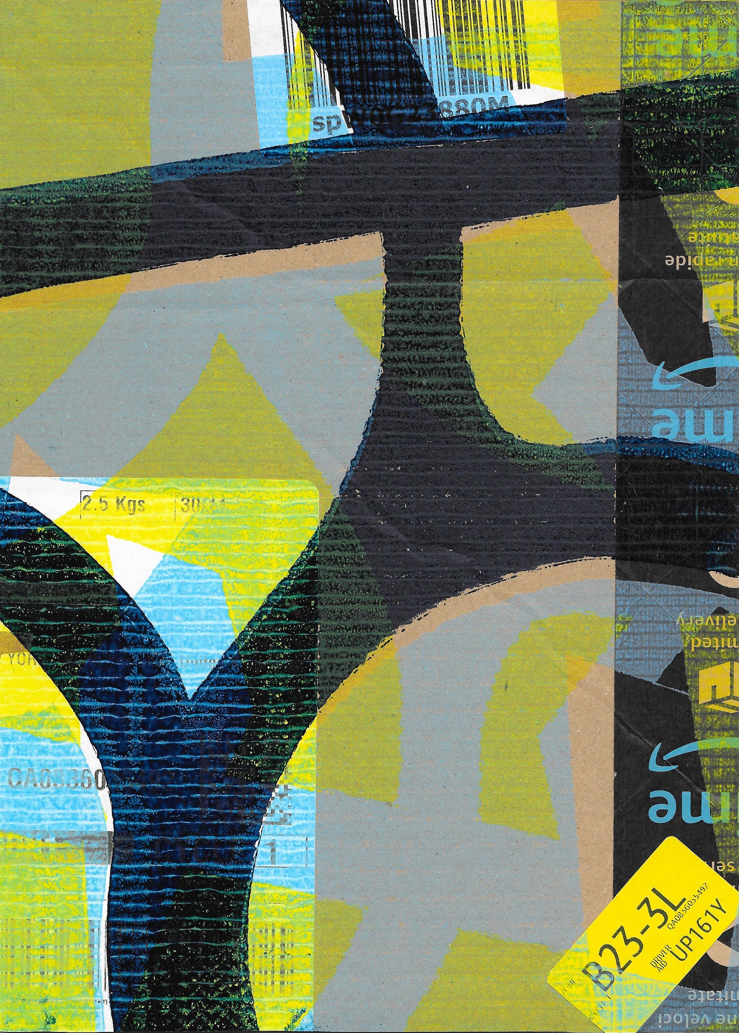 'Systems of Addiction 40' - Handmade Monoprint