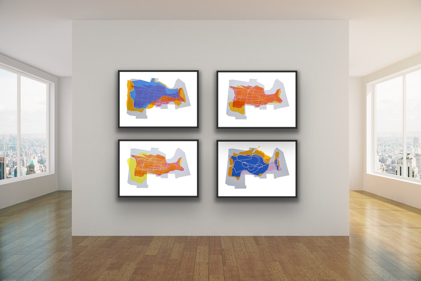 A1 Limited Edition Screenprint - 'The Fluidity of Public Space - I' - No. 9/20