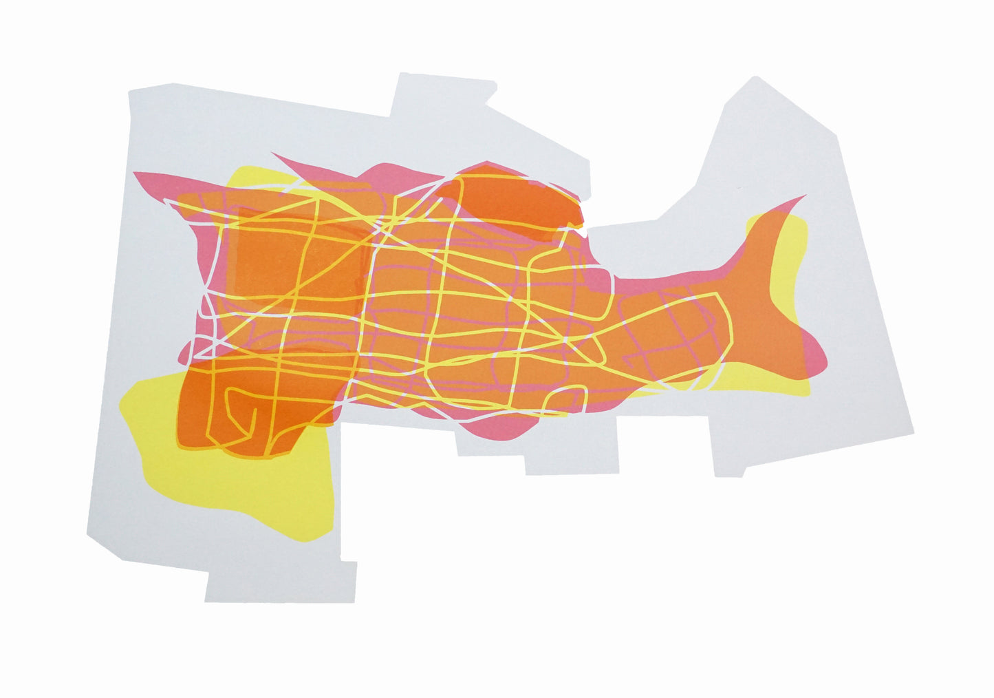 A1 Limited Edition Screenprint - 'The Fluidity of Public Space - I' - No. 8/20