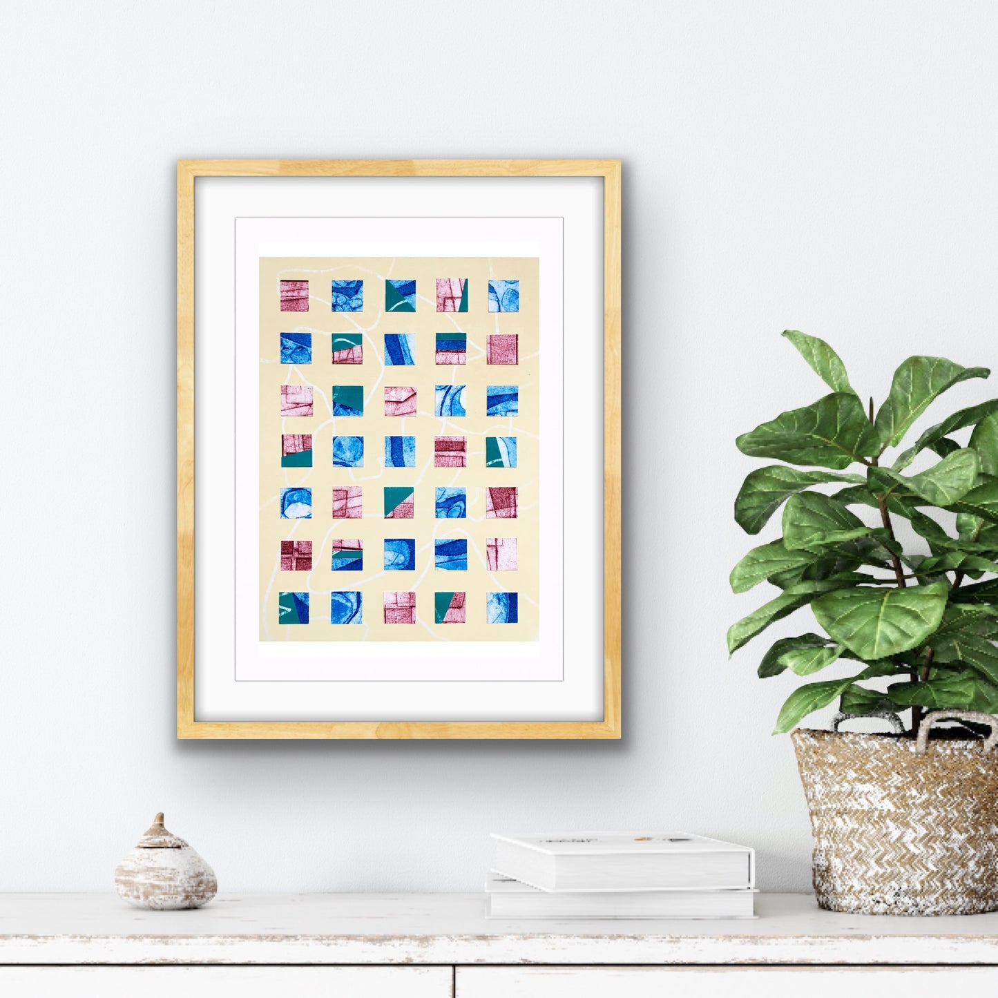'Variations X' - Framed Collage of Handmade Prints