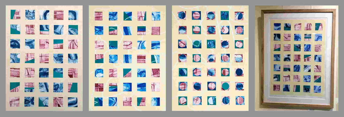 'Variations' collages - currently on display at The Station, Richmond