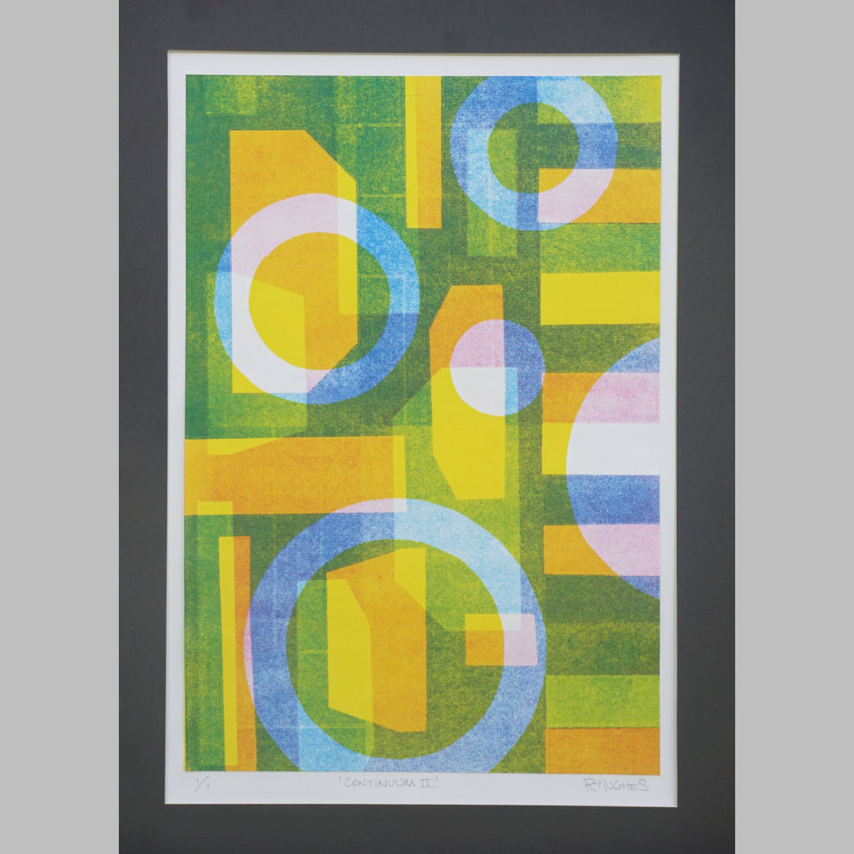 Abstract Monoprint 'Continuum II'