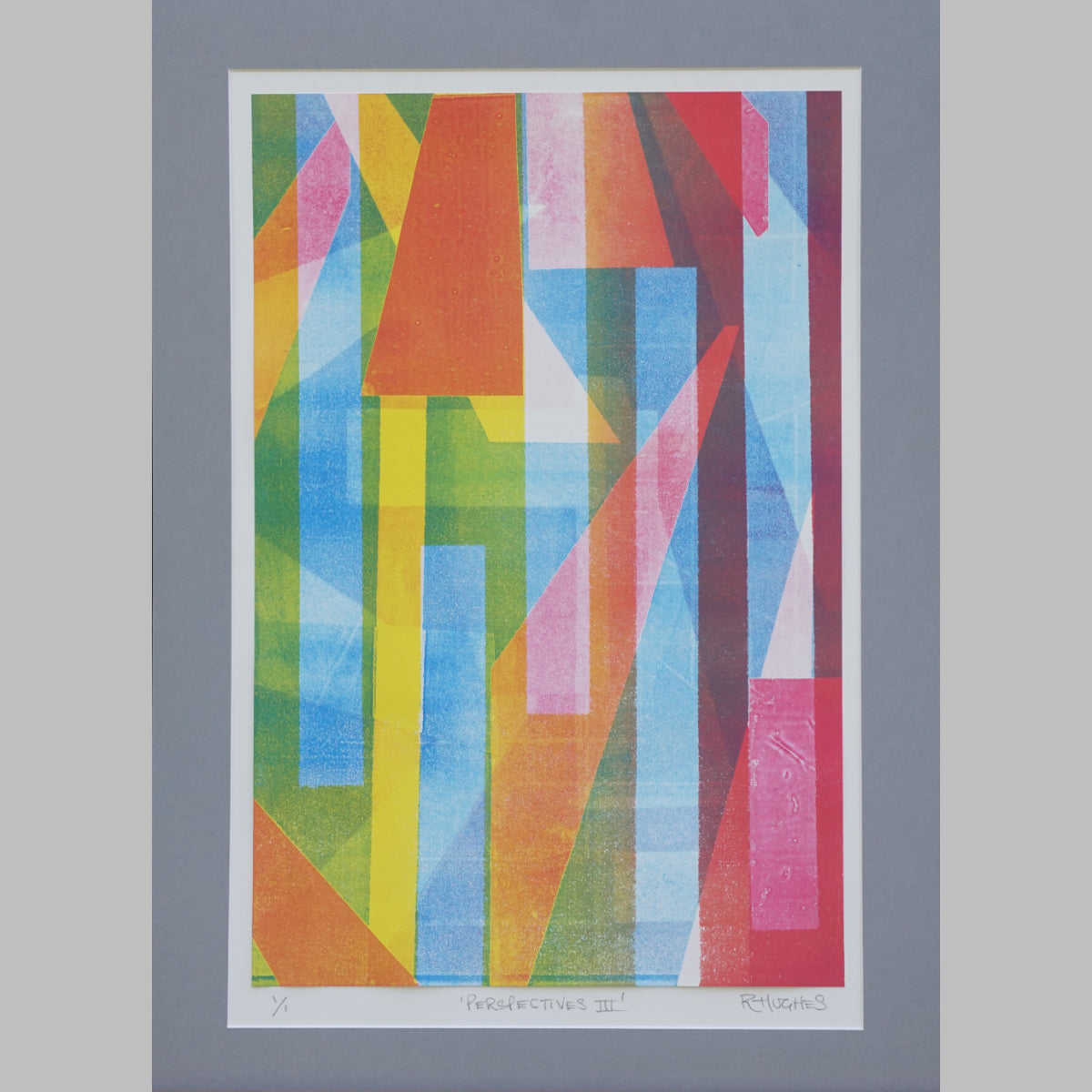 Abstract Monoprint 'Perspectives III'