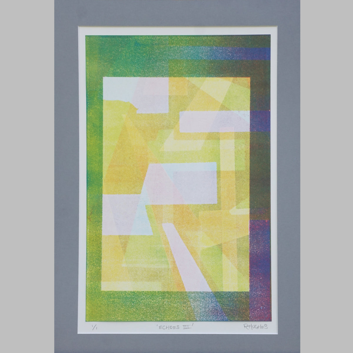 Abstract Monoprint 'Echoes III'