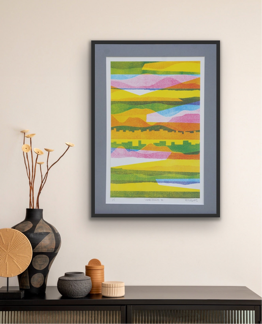 Abstract Monoprint 'Horizons II'