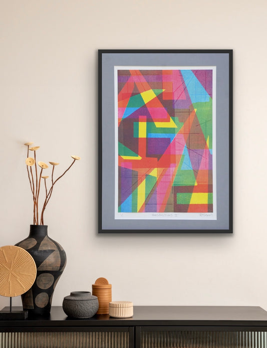 Abstract Monoprint 'Perspectives II'