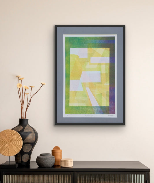 Abstract Monoprint 'Echoes III'