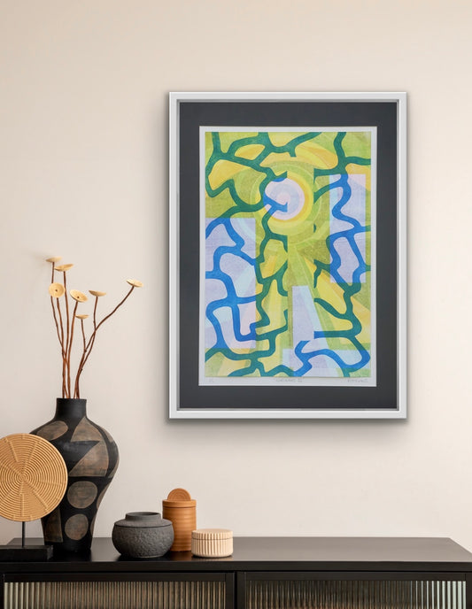 Abstract Monoprint 'Horizons IV'