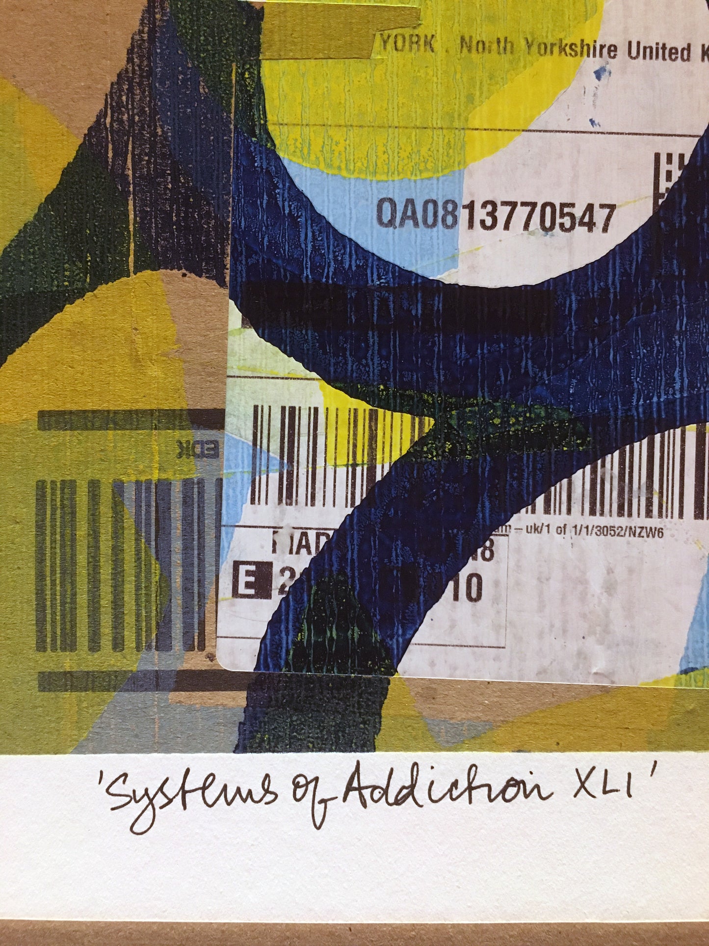'Systems of Addiction 41' - Handmade Monoprint